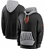 Men's San Francisco Giants Nike Black Heritage Tri Blend Pullover Hoodie